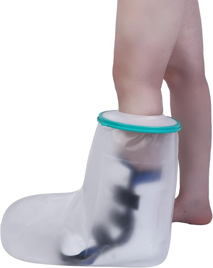 Cast Covers for Shower Foot Soft Green Adult, Waterproof Cast Cover/Bag - Image 6