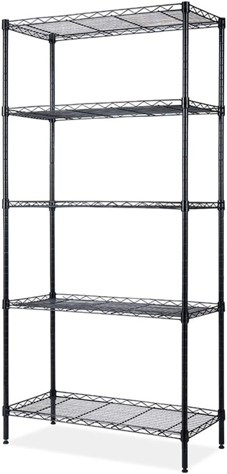 BNSPLY 5 Tier Wire Shelving Unit, Height Adjustable Wire Shelves, Metal Storage by BNSPLY