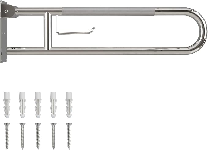Toilet Grab Bar, Fold Down Grab Bar by Bmoytu