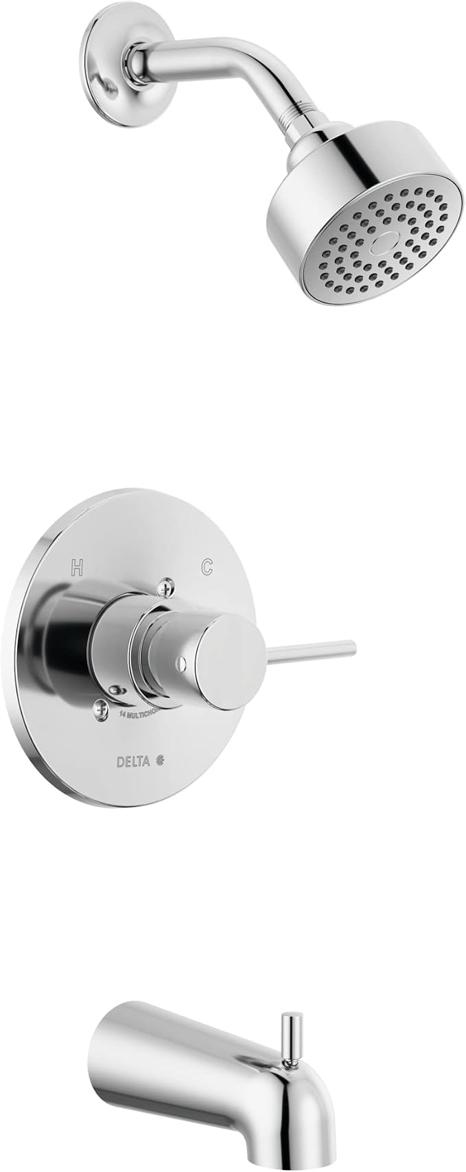 Delta Faucet Modern Single-Handle Chrome Tub and Shower Trim Kit, Shower Faucet by DeltaFaucet