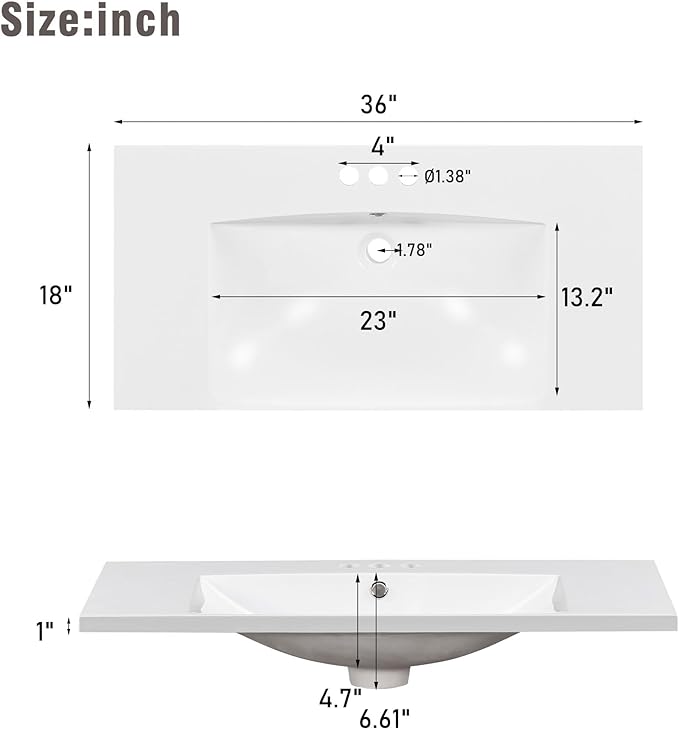 30" Bathroom Vanity, Modern Bathroom Cabinet - Image 7