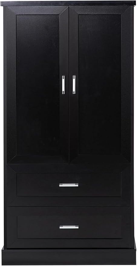 Tall Wide Storage Cabinet, Wood Storage Cabinet - Image 8