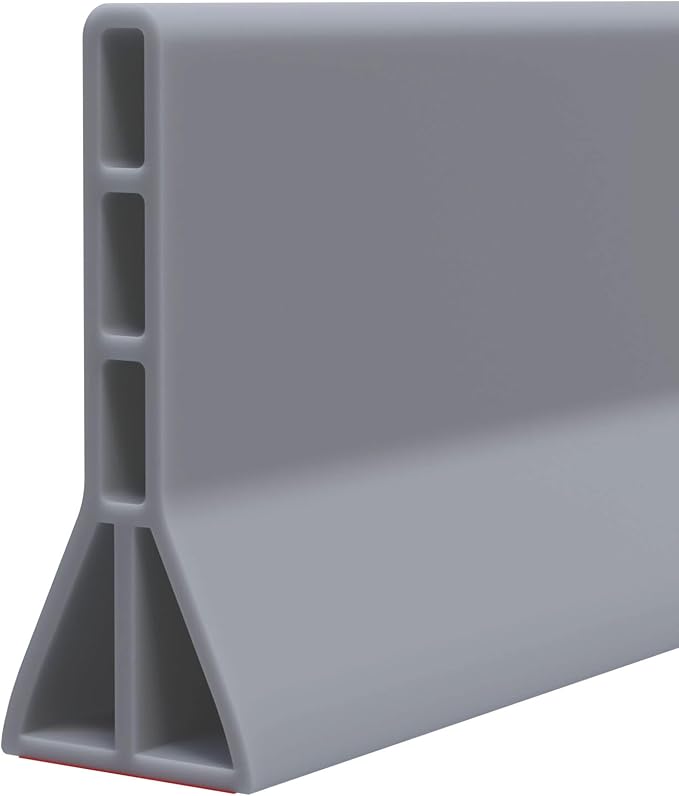 Raycity 3" High Shower Threshold Water Dam 74 IN Collapsible Shower Water by Raycity