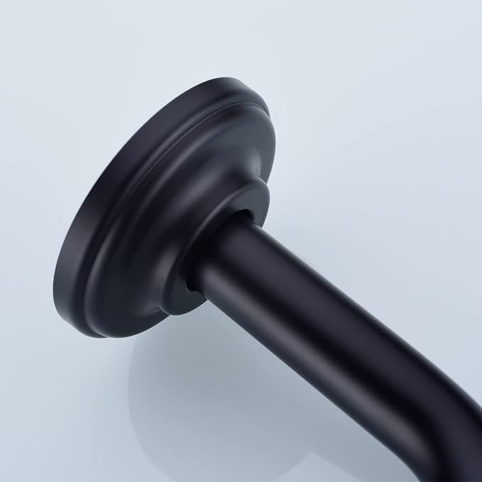 6 Inch Angled Shower Arm with Flange Stainless Steel Wall Mounted Extension Arm - Image 4