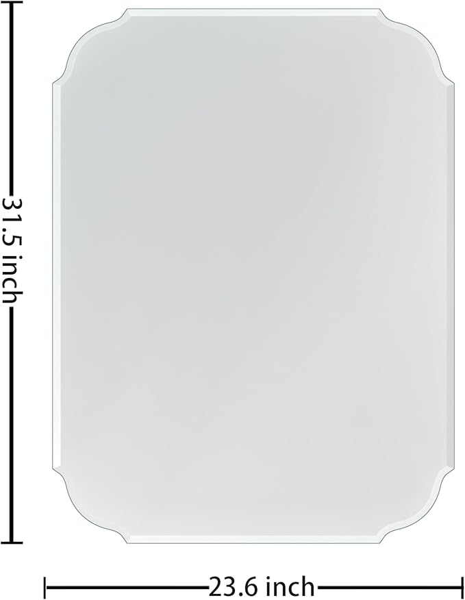 Silver Wall Mirror-Beveled Edge Frameless Mirror - Image 2