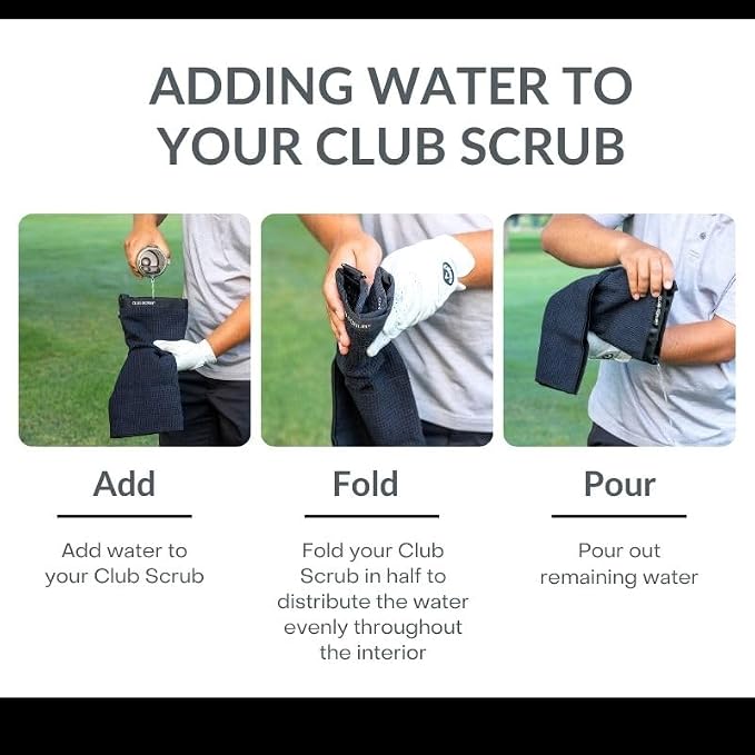Club Scrub Towel Pro, Golf Club and Ball Cleaning Pouch - Image 6