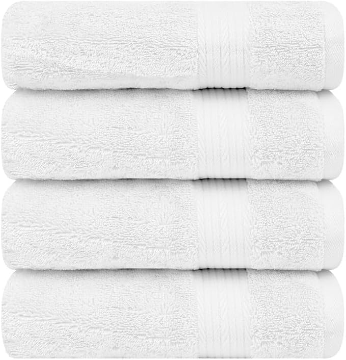 Ample Decor Hand Towels 18 X 28 Inch Pack of 4 600 GSM 100% Cotton, Soft - Image 5