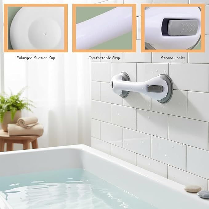 2026 New Grab Bars for Bathtubs and Showers, 2 Pack Heavy Duty Shower Handle 12 - Image 2