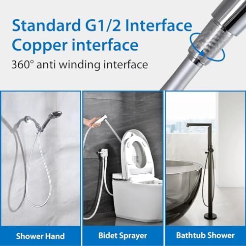69 Inches Long Shower Hose Rv Shower Hose Extra Long Explosion Proof Anti - Image 4