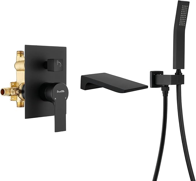 SHAMANDA Waterfall Wall Mounted Bathtub Faucet by SHAMANDA