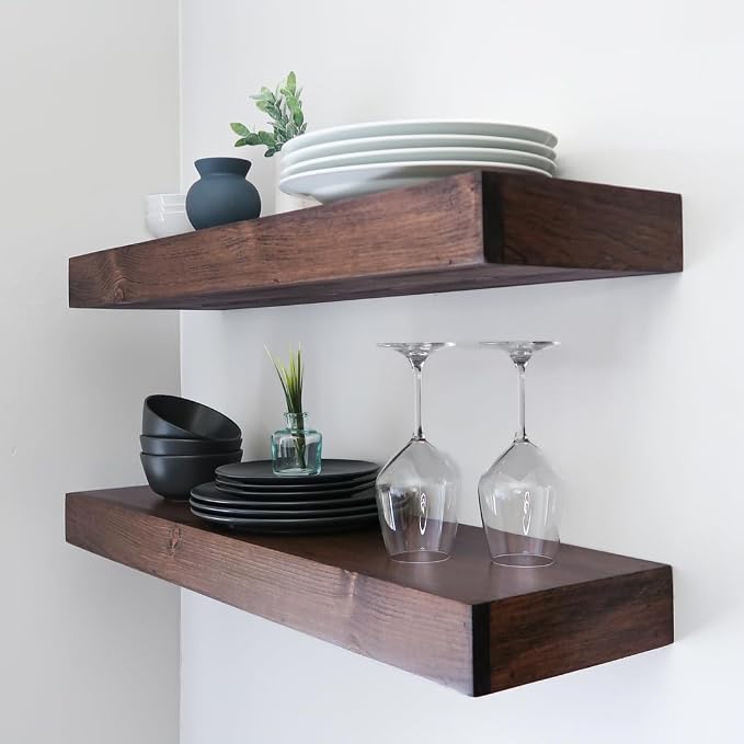 Urbandi Modern Floating Shelves 3 Inches Thick - Image 2