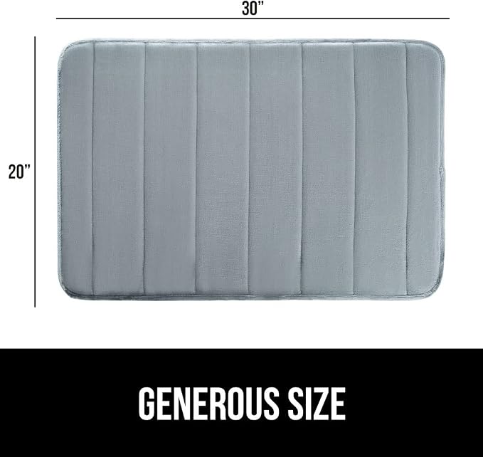 GORILLA GRIP Memory Foam Bath Mat, Soft Absorbent US Designed Bathroom Rug - Image 2
