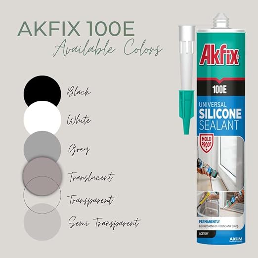 Akfix 100E RTV Gray Silicone Caulk - Image 8
