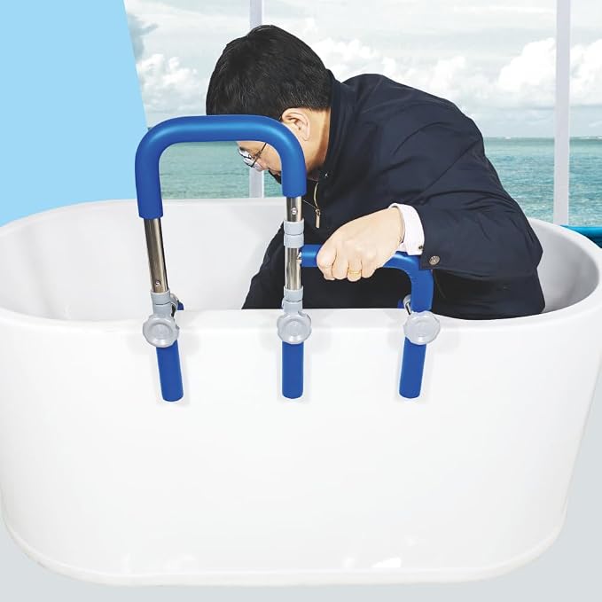 304 Stainless Steel Grab Bars for Bathtubs and Showers, Adjustable Bathtub - Image 7