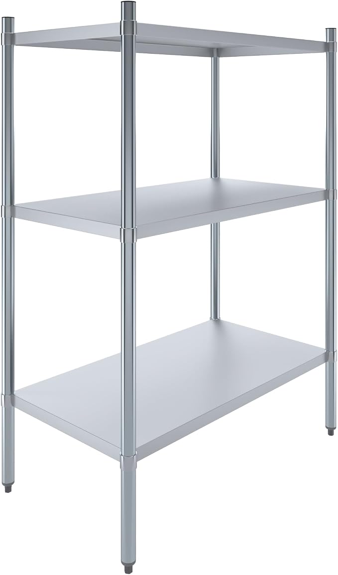 AmGood 3 Tier Galvanized Steel Dry Storage Unit. 24 in. x 43 in. x 60 in. by AmGood
