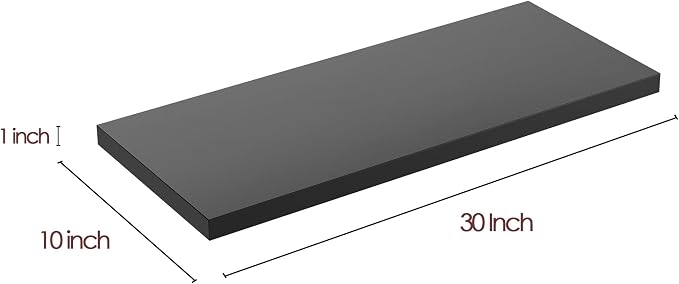 Wall Shelf Set of 3, Wooden Floating Wall Shelf - Image 3