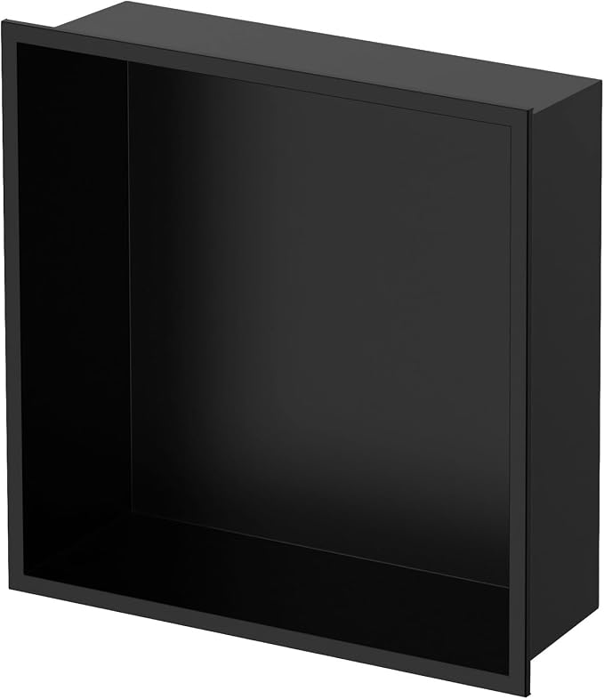 Homevacious 12“ x 12" x 4" Stainless Steel Shower Niche No Tile Needed Matte - Image 8