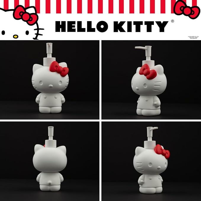 Hello Kitty Soap/Lotion/Hand Sanitizer Resin Pump Dispenser, 10.36 Ounces - Image 4