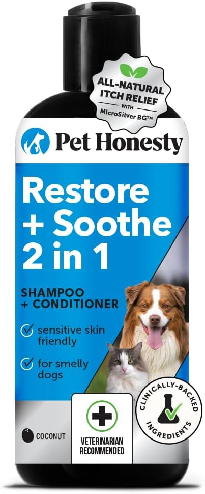 Pet Honesty Restore + Soothe 2 in 1 Shampoo + Conditioner by PetHonesty