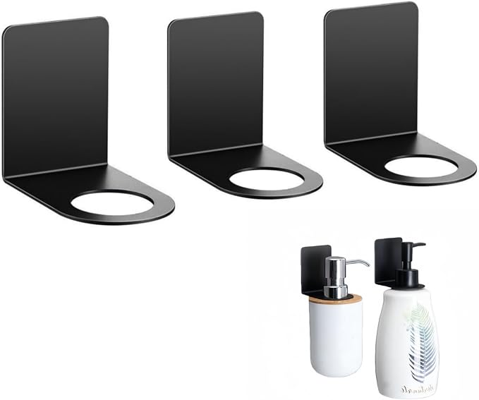 Adhesive Soap Bottle Dispenser Holder Wall Mount by Unknown