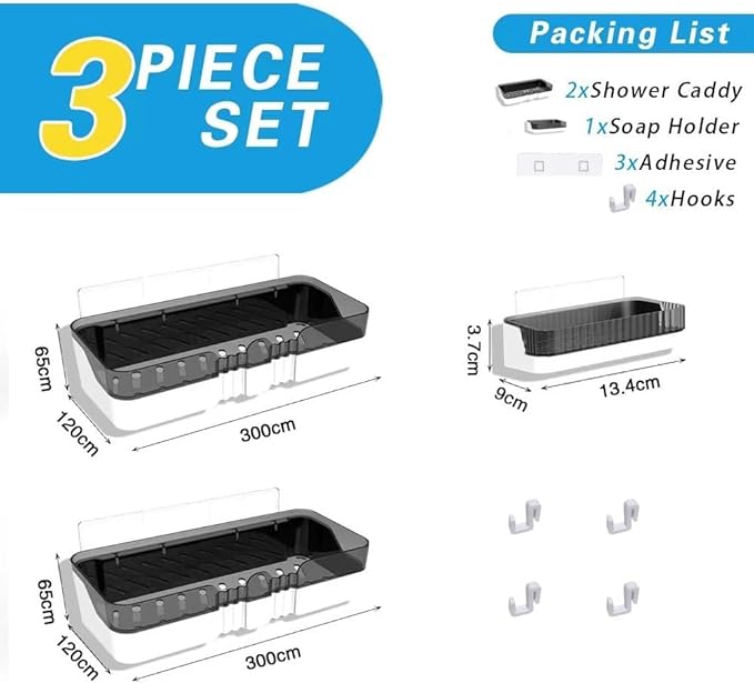 2-Pack Shower Caddy, Separable Shower Organizer - Image 2