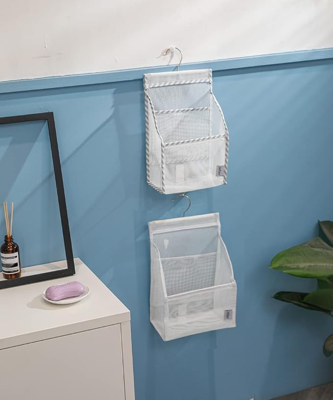 Jelier Hanging Mesh Shower Caddy, Bath Storage Basket Organizer - Image 6