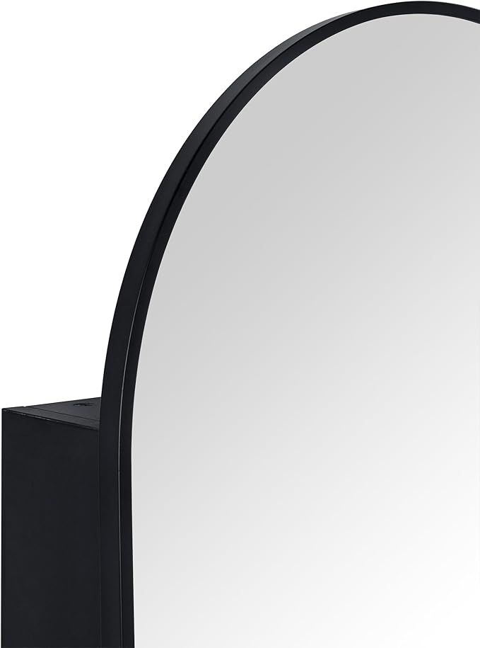TEHOME 20 x 30'' Black Arched Bathroom Medicine Cabinet - Image 9