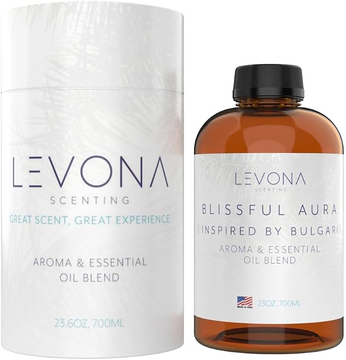 Levona Scent Essential Oils for Diffuser: Blissful Aura Diffuser Oil by LEVONASCENT