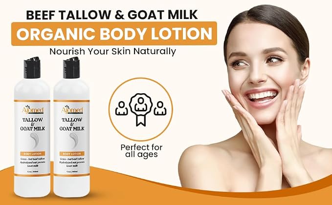 Tallow & Goat Milk Body Lotion for Sensitive Skin, Organic moisturizing Lotion - Image 4