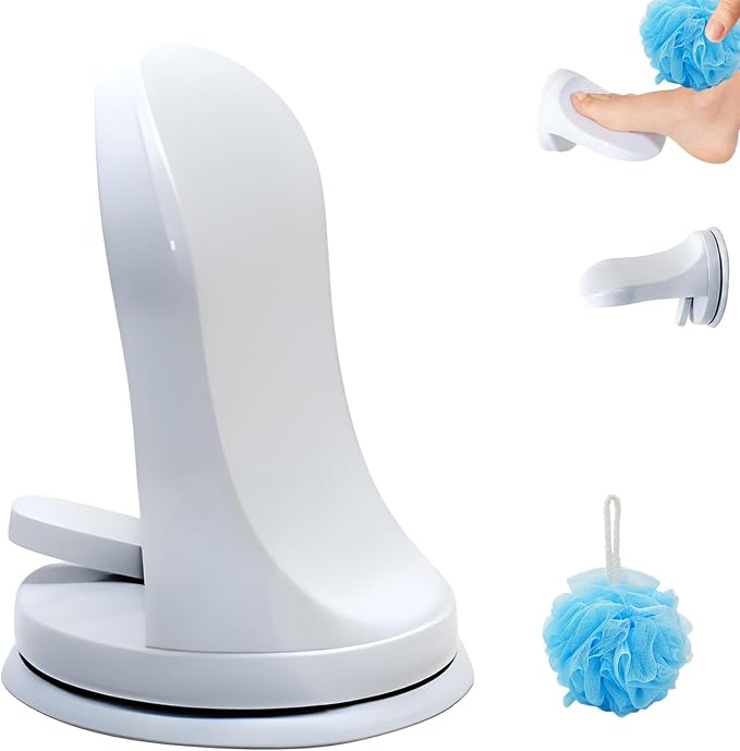 Shower Step - Shower Foot Rest for Shaving Legs, No-Hole Design, Strong Suction by Unknown