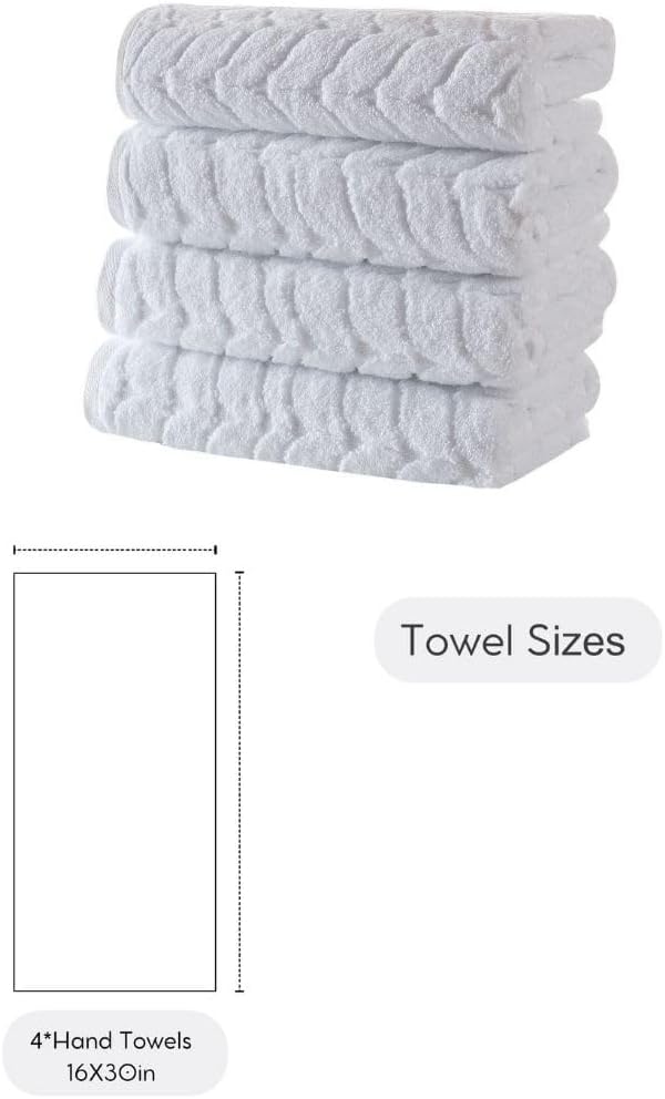 Turkish Cotton Ultra-Soft Plush Absorbent Quick Dry Bathroom Towel Set - Image 9