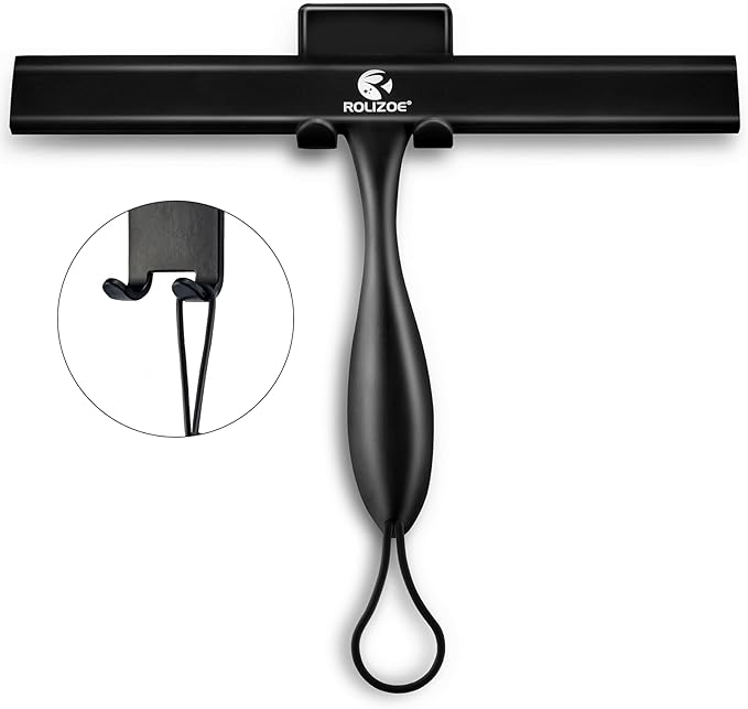 Shower Squeegee for Shower Doors by ROLIZOE