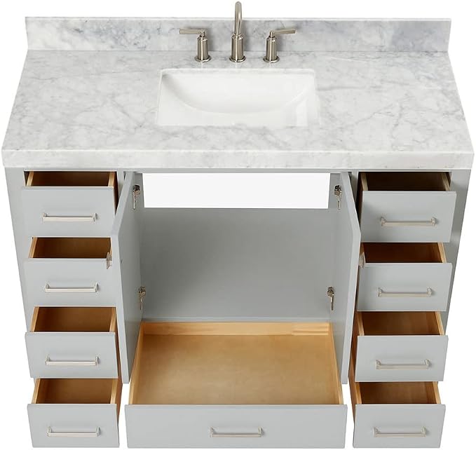 ARIEL Bathroom Vanity 48" Grey - Image 6