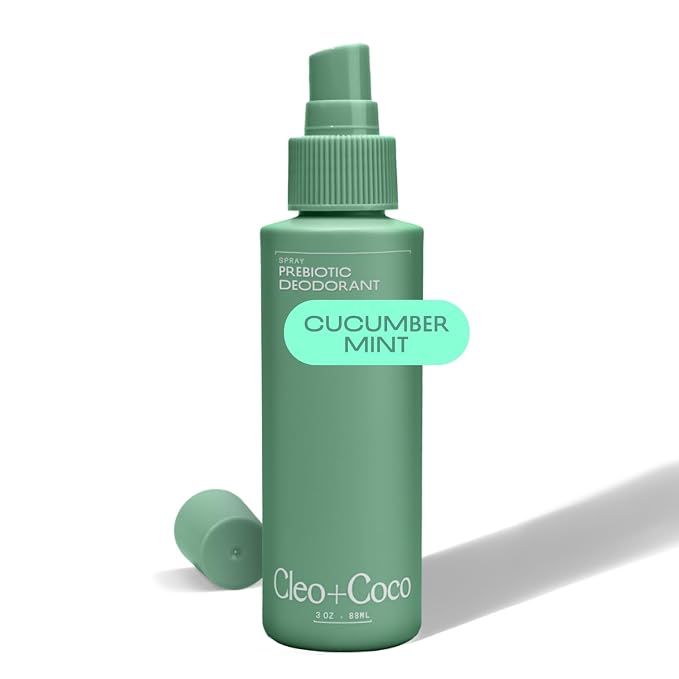 Cleo+Coco Prebiotic Deodorant Spray, Cucumber Mint, Aluminum-Free & Vegan Whole by CleoCoco