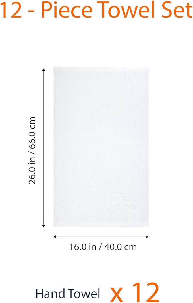 Amazon Basics Soft and Thick Cotton Hand Towels, 16 x 26 in - Image 7