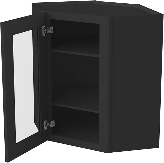 Glass Cabinet Wall Corner Cabinet - Image 4