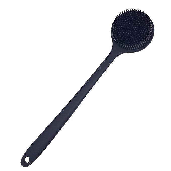 DNC Back Scrubber for Shower Soft Silicone Bath Body Brush by LetsLiveBetter