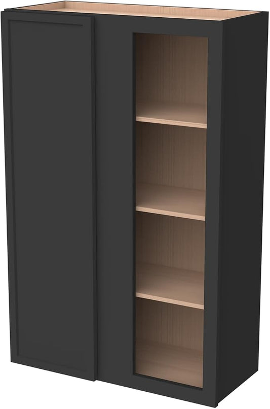 Solid Hardwood Wall Blind Corner Cabinets, Adjustable Shelves, Soft-Close Doors by HCIOANHomecabinetseries