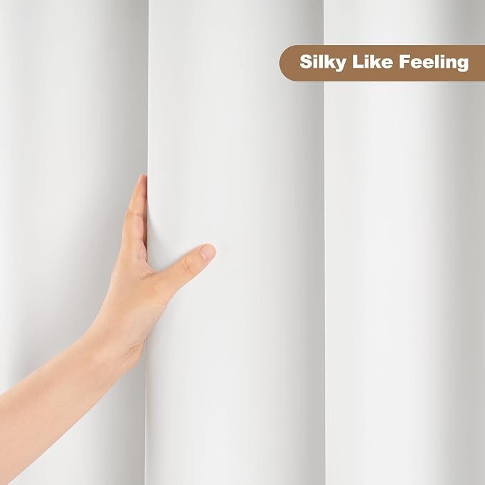 UFRIDAY White Shower Stall Curtain Liner Premium PEVA 36 x72 inch, Heavy Duty - Image 6