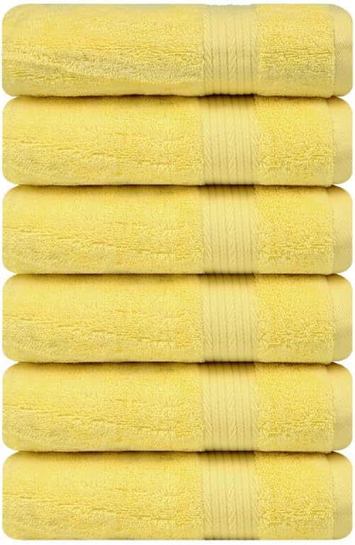 Ample Decor Hand Towel 18 X 28 Inch Pack of 6 600 GSM 100% Cotton, Oeko Tex - Image 4