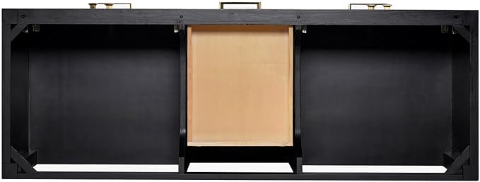 ARIEL Cambridge 61 Inch Double Rectangular Sink Bathroom Vanity - Image 8