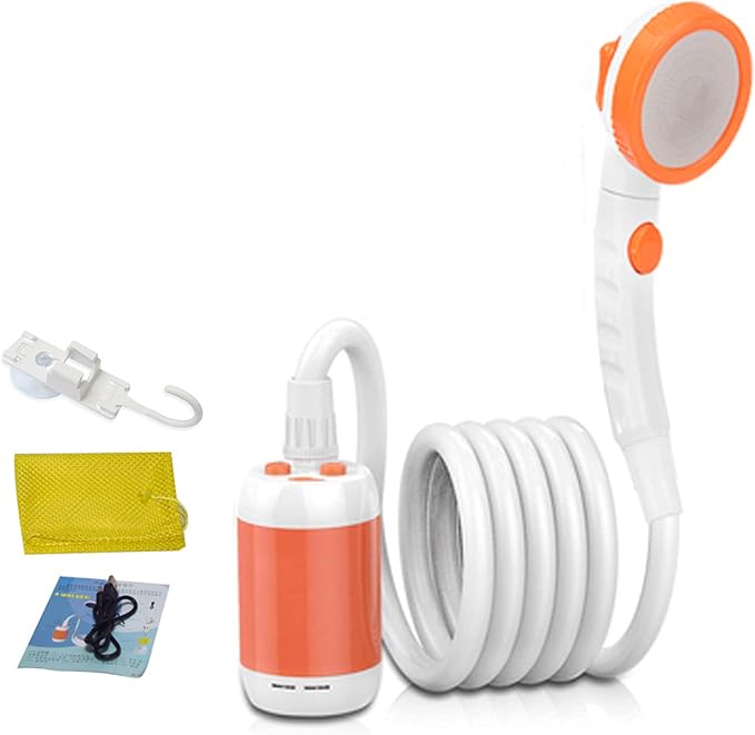 Iron Hammer Portable Shower Electric Shower Camping Shower Built-in 5000mAh by IronHammer