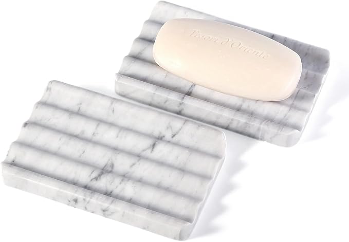 2PCS Koville Italian Natural Marble Soap Dish by Koville