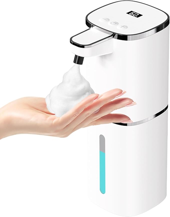 Automatic Foaming Soap Dispenser Touchless, USB Rechargeable Smart Hand Soap by OHIFAST