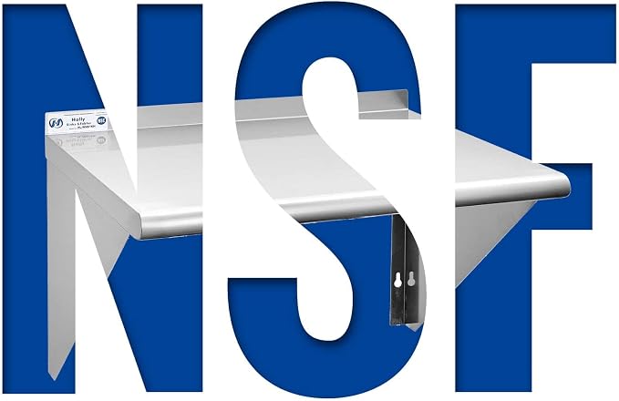 HALLY SINKS & TABLES H Stainless Steel Shelf 18 x 24 Inches, 300 lb, Commercial - Image 4