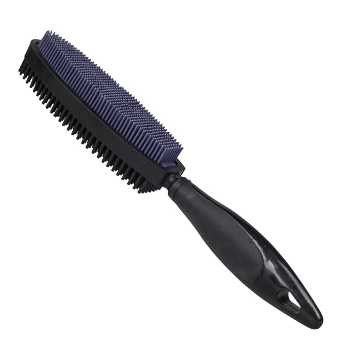 Rubber Pet Hair Removal Brush for Couch Clothes Dog Cat Pet Hair Carpet by throw