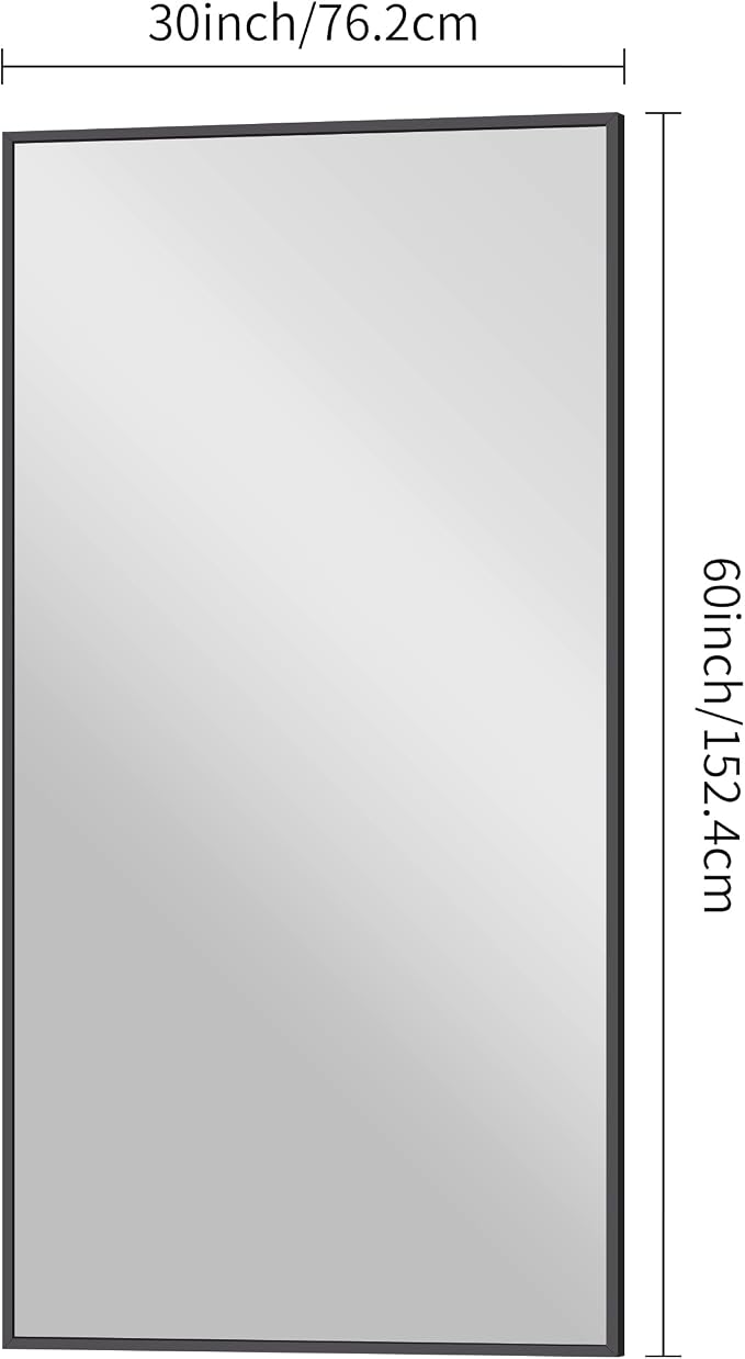 BONEWEI Bathroom Mirror, 30x60 inch Large Wall Mirror - Image 7