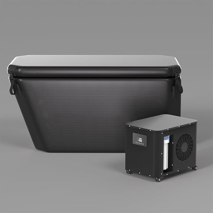 DEEPTIME Angled Portable Ice Bath Tub Cold Plunge | - Image 6