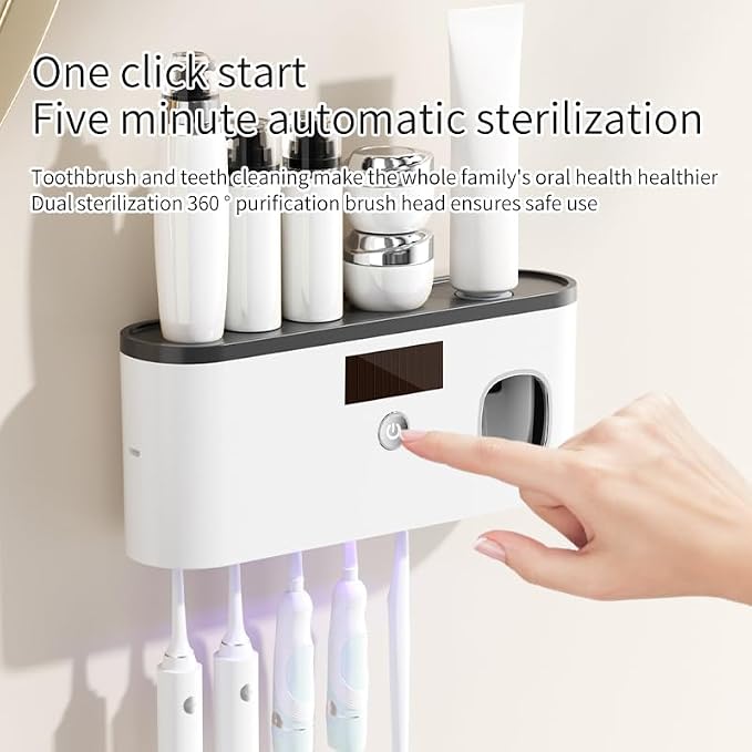 Toothbrush Holders for Bathrooms, Toothbrush Holder Wall Mounted - Image 4