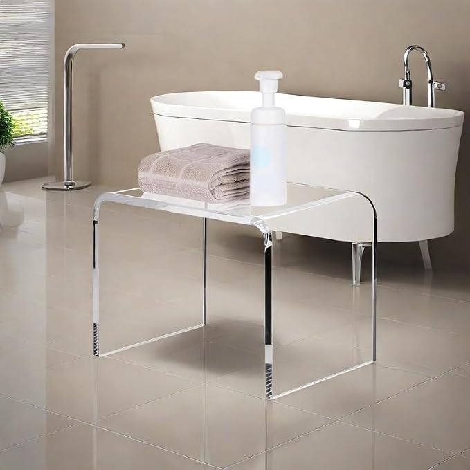 Acrylic 13" W Small Kids' Step Toilet Stool, Seating and Placing Items - Image 5